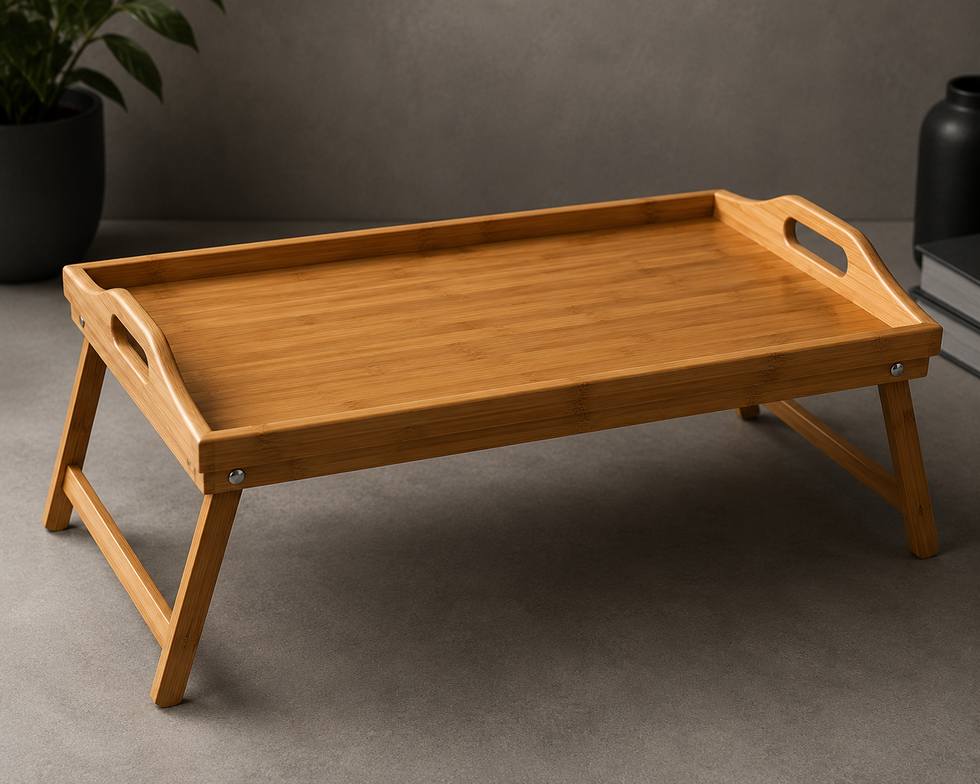 Bamboo Folding Breakfast Tray