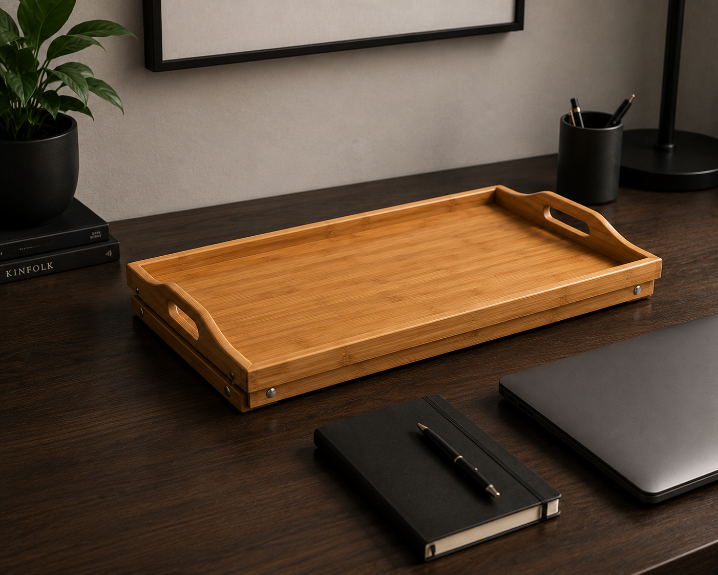 Bamboo Folding Breakfast Tray