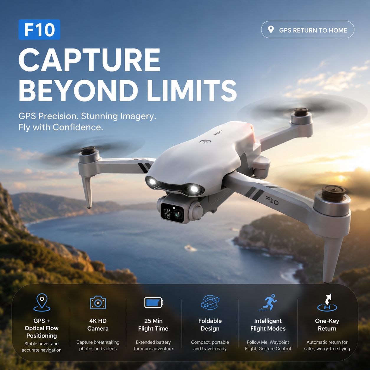 F10 4K GPS Drone